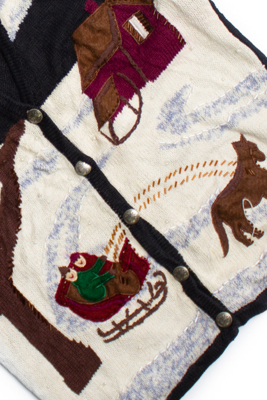 White Ugly Christmas Vest 60515