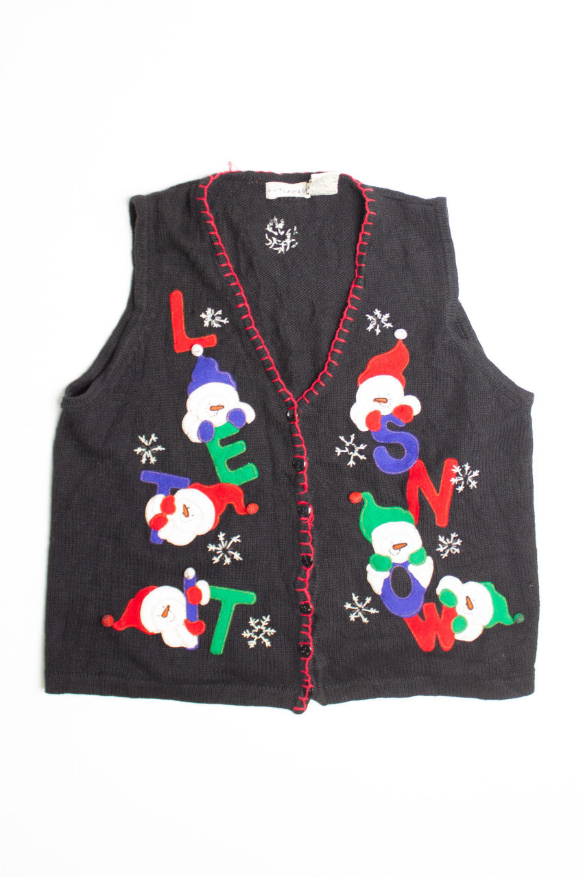 Black Ugly Christmas Vest 60533
