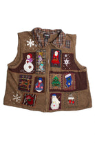 Brown Ugly Christmas Vest 60559