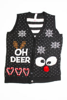 Black Ugly Christmas Vest 60599