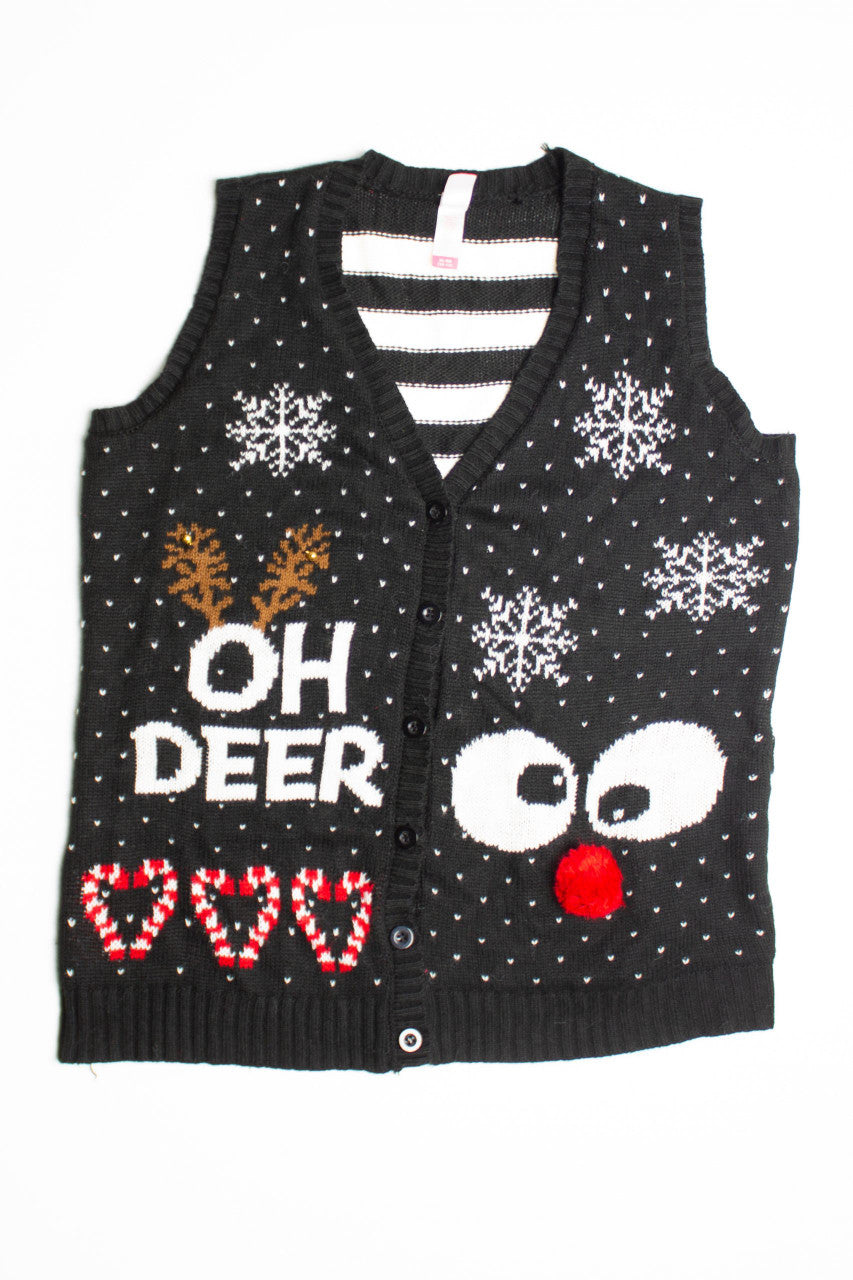 Black Ugly Christmas Vest 60599