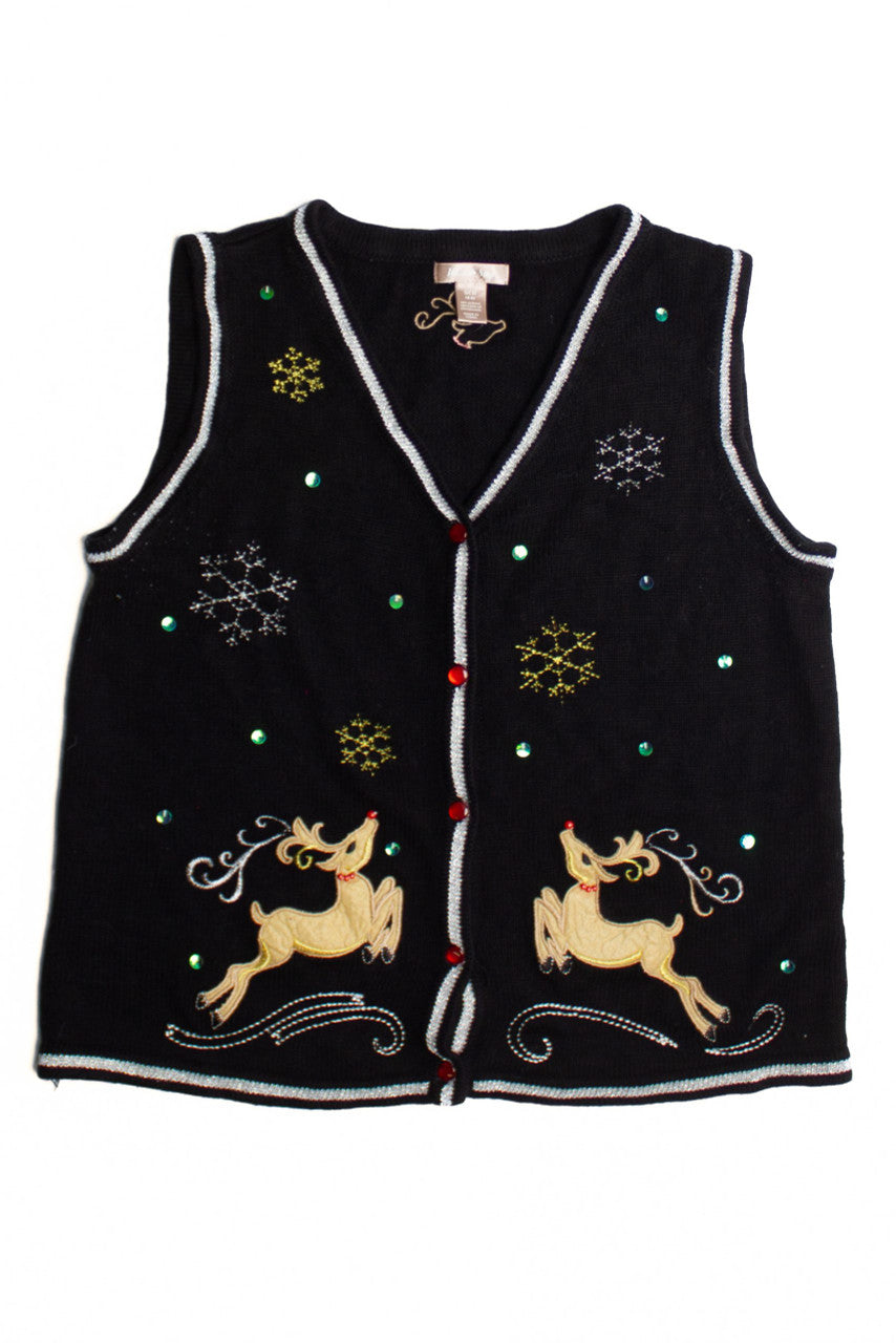 Black Ugly Christmas Vest 60603
