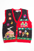 Black Ugly Christmas Vest 60604