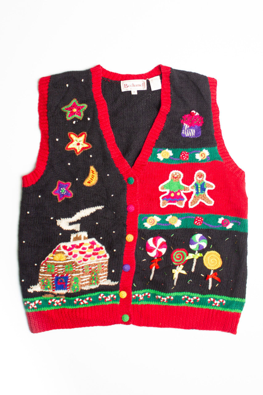 Black Ugly Christmas Vest 60604