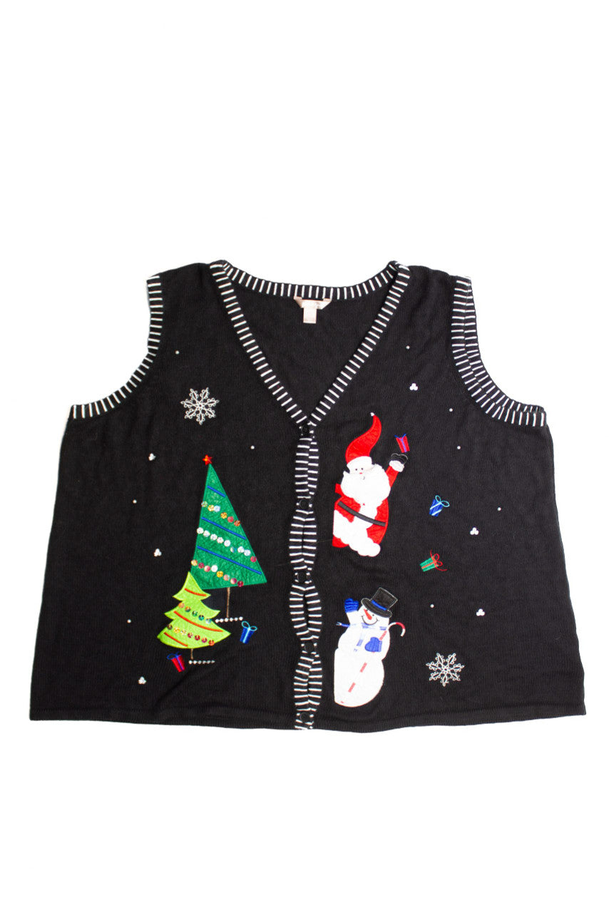 Black Ugly Christmas Vest 60605