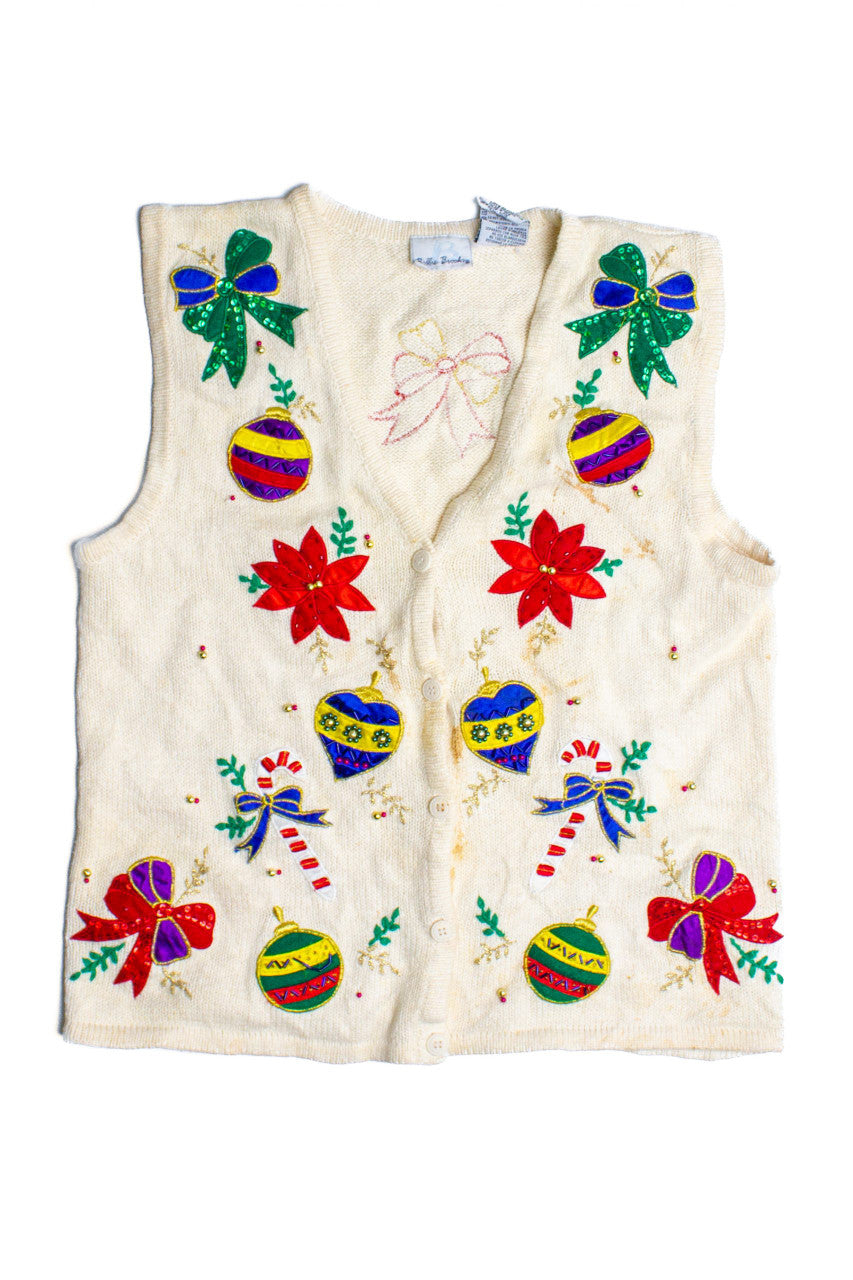White Ugly Christmas Vest 60613