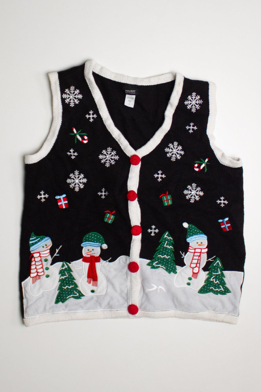 Black Ugly Christmas Vest 60617