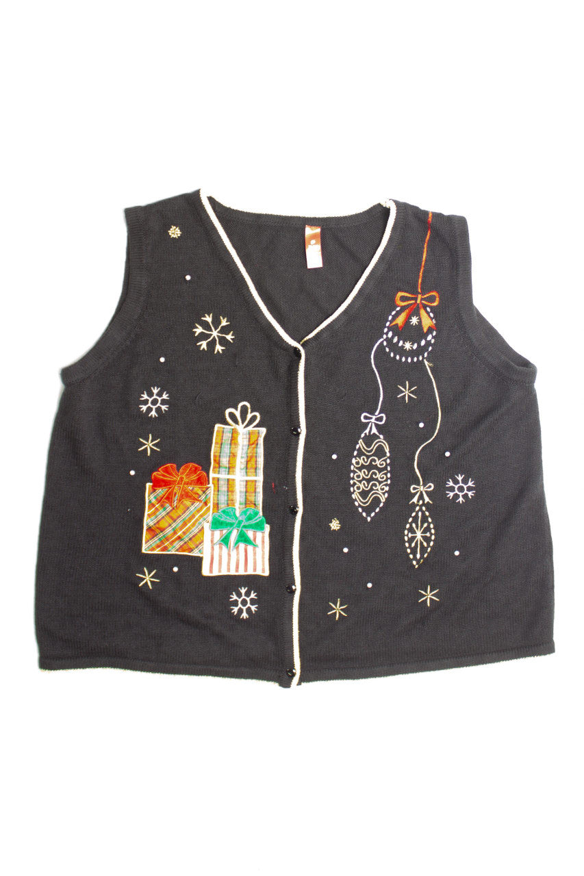 Black Ugly Christmas Vest 60622