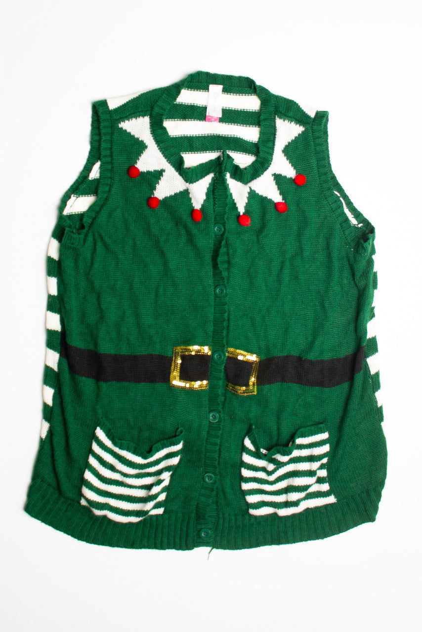 Green Elf Ugly Christmas Vest 60677