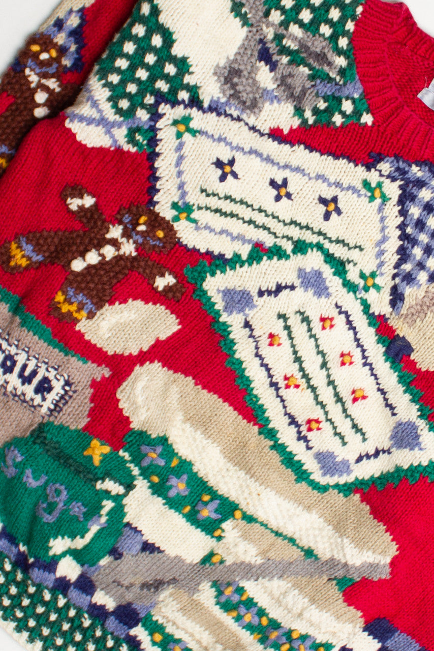 Making Gingerbread Ugly Christmas Sweater 60688