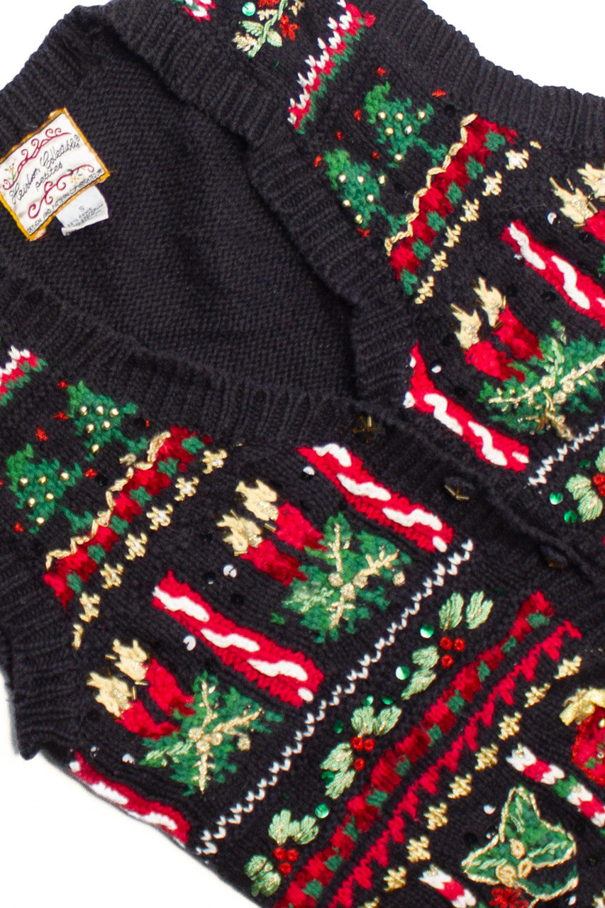 Black Ugly Christmas Vest 60736