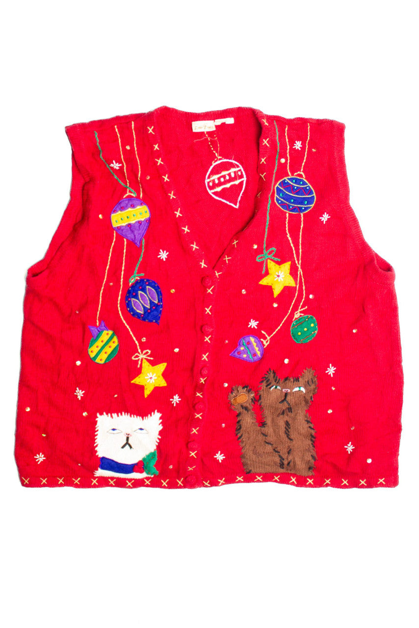 Red Ugly Christmas Vest 60742