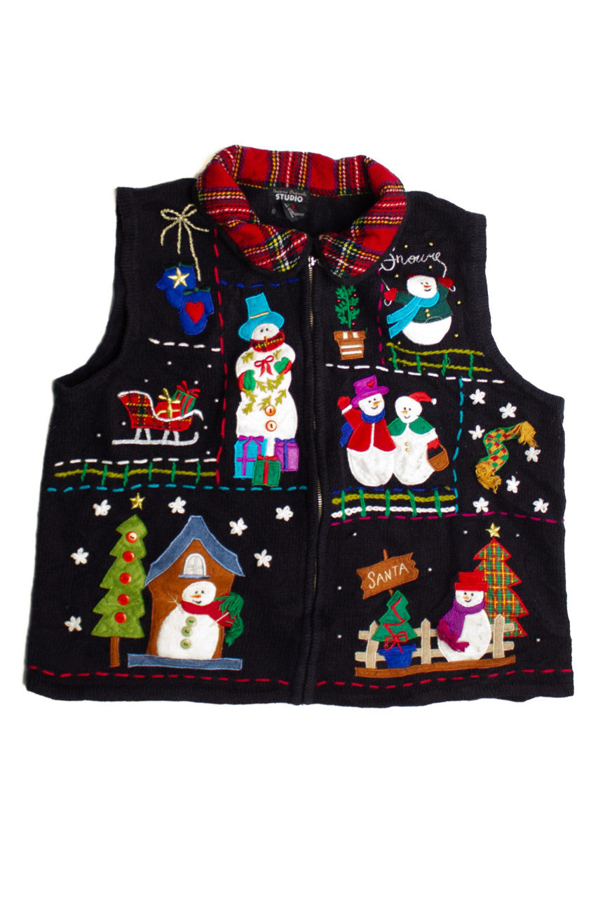 Black Ugly Christmas Vest 60760