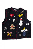 Black Ugly Christmas Vest 60765