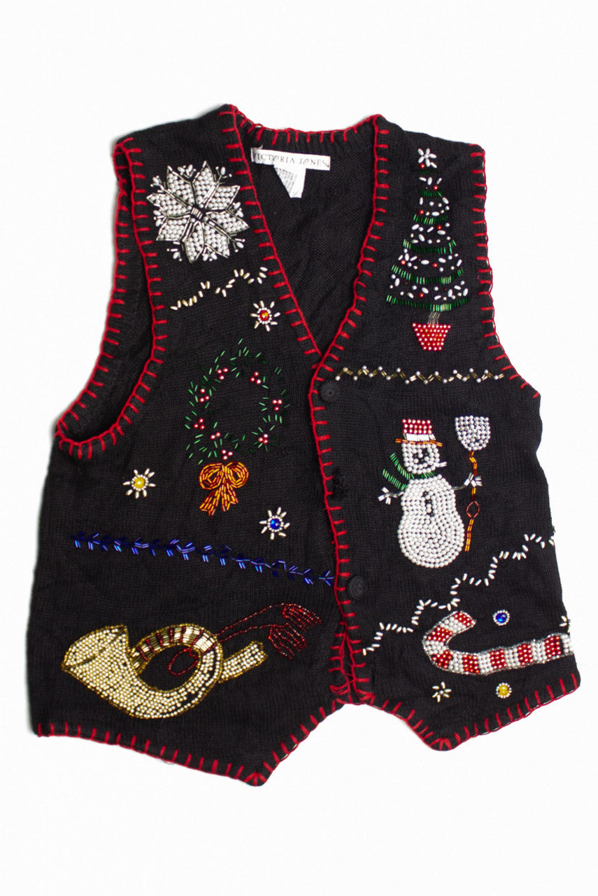 Black Ugly Christmas Vest 60766