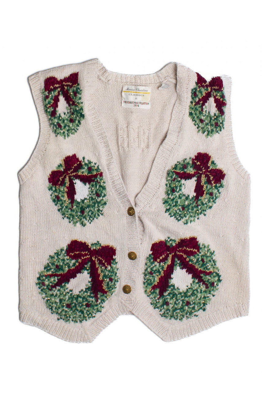 White Ugly Christmas Vest 60781