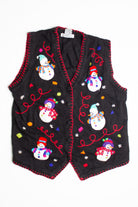 Black Ugly Christmas Vest 60786