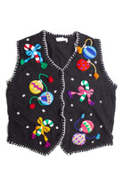 Black Ugly Christmas Vest 60788