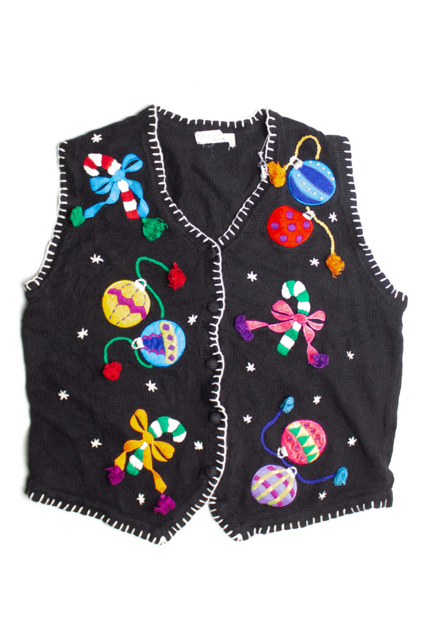Black Ugly Christmas Vest 60788