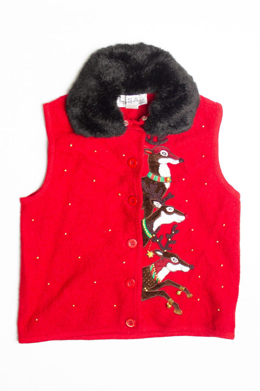 Red Ugly Christmas Vest 60789