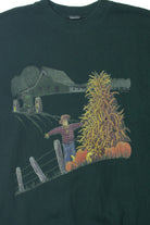 Vintage Scarecrow On Farm Autumn Harvest Sweater