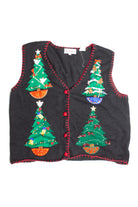 Black Ugly Christmas Vest 60793