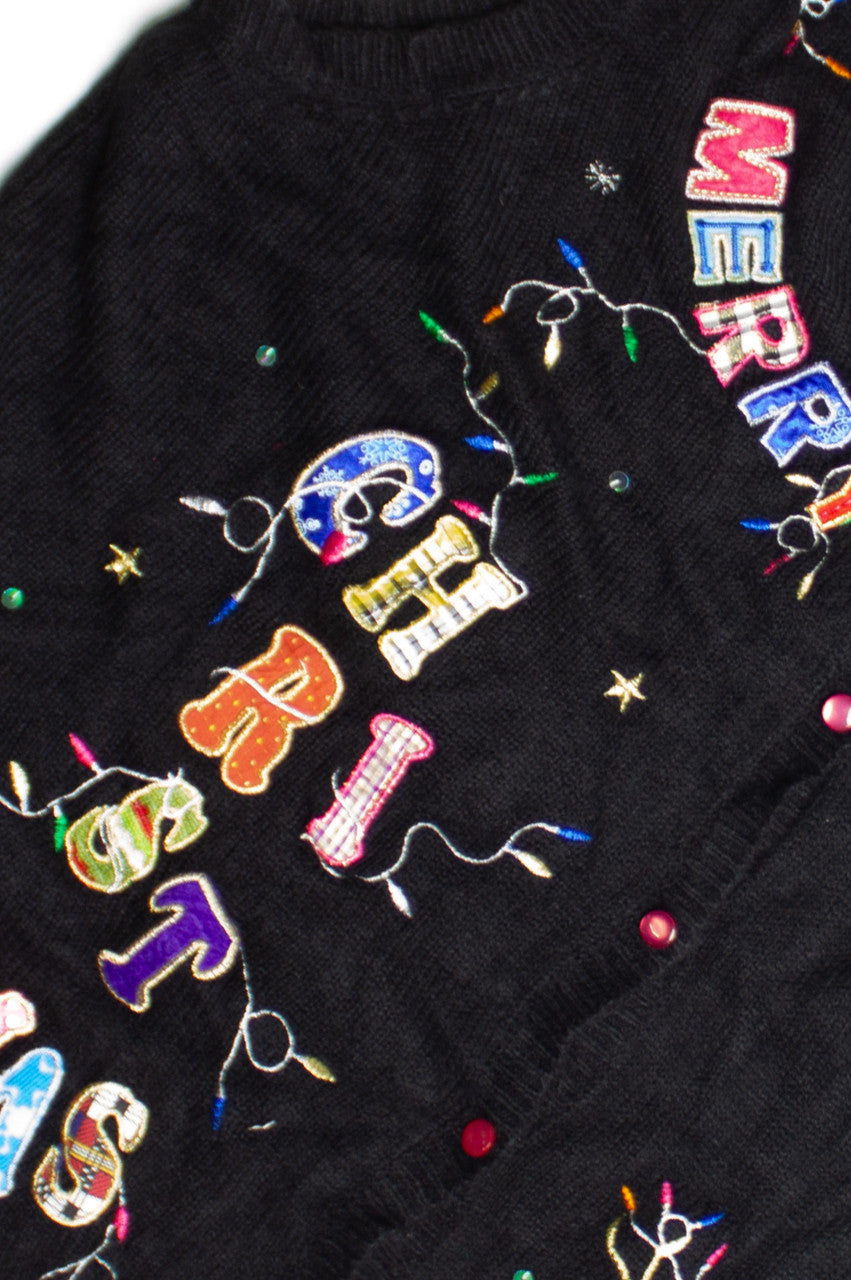 Black Ugly Christmas Vest 60797
