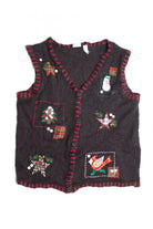 Black Ugly Christmas Vest 60798