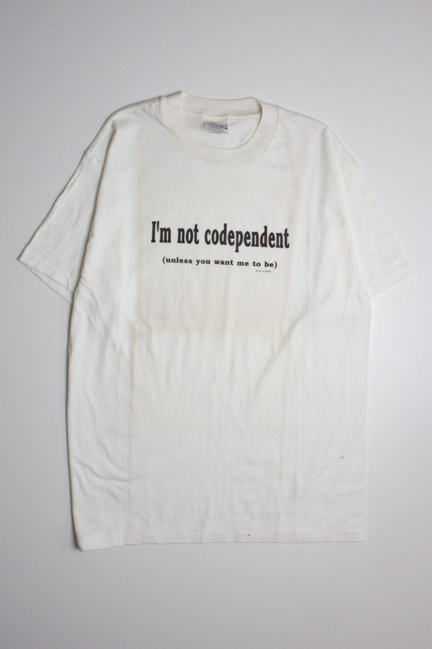 Vintage Codependant Phrase T-Shirt (1990s)
