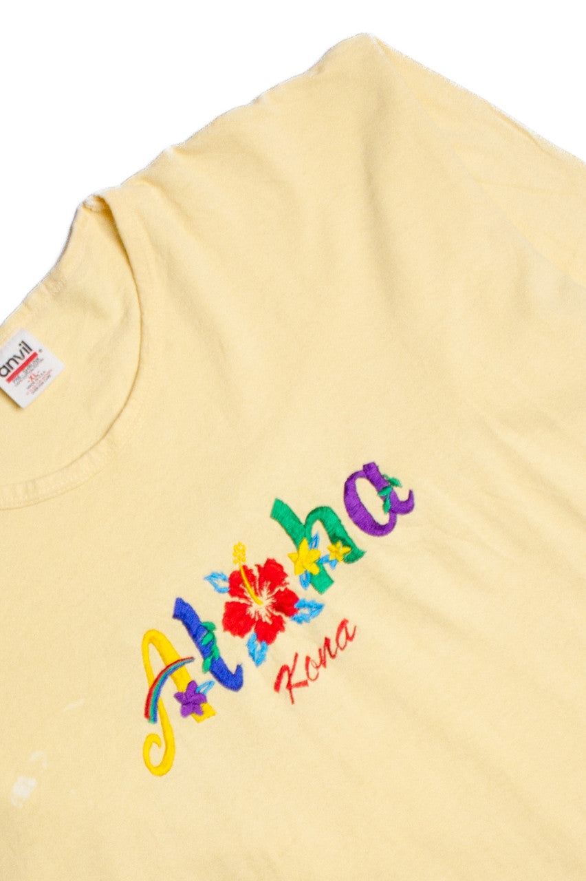 Vintage Aloha Kona Graphic T-Shirt (1990s)