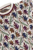 Vintage Autumn Leaves Knit Sweater (1980s)