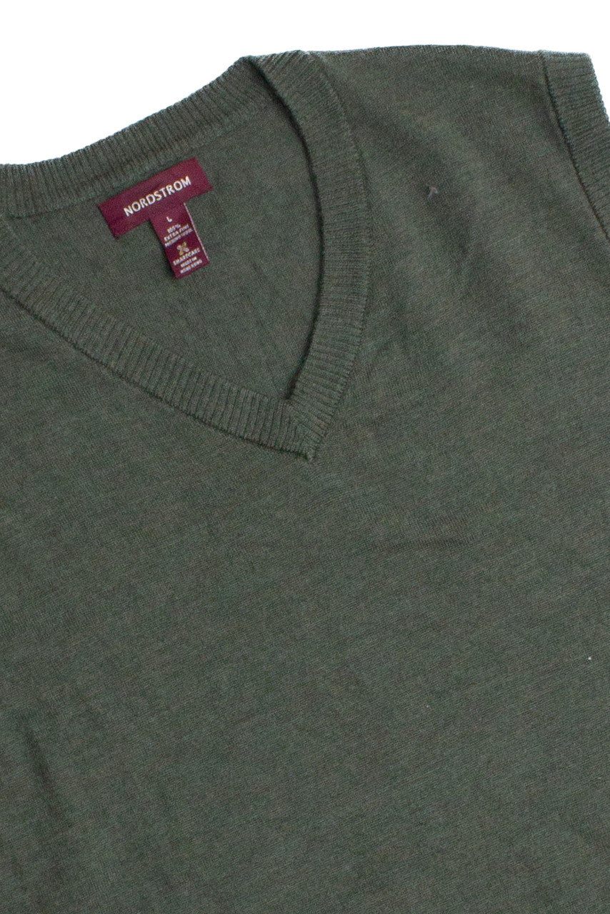Vintage Olive Green Sweater Vest 1