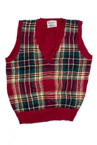 Vintage Nordstrom Plaid Sweater Vest (1970s)