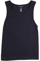 Black Seamless Crew Neck Tank