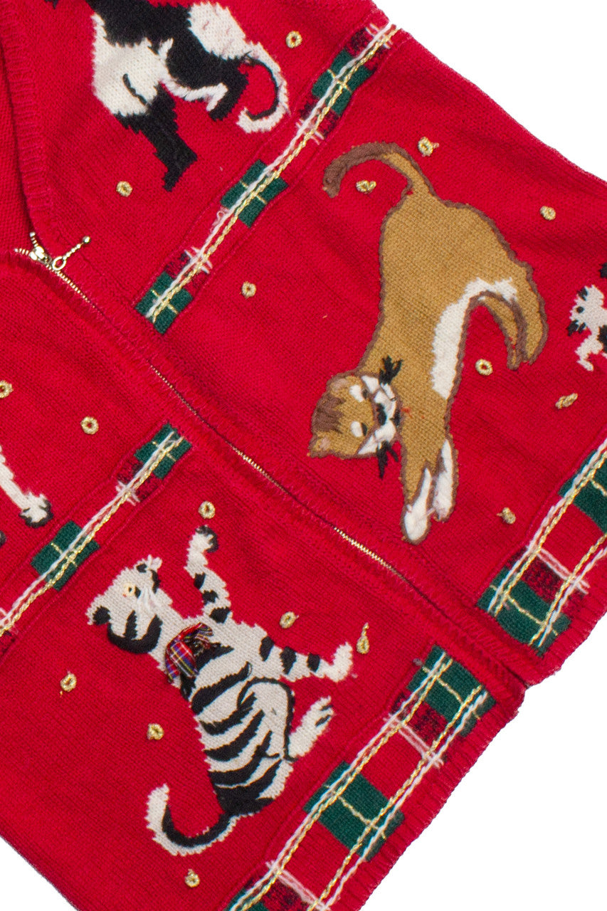 Vintage Cat Party Vest (1980s)