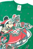 Vintage Mickey And Minnie Mouse In Sleigh Christmas Sweater 63757