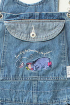 Vintage Pooh Garden Denim Overall Shorts (1990s)