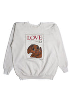Vintage Puppy Stamp Sweatshirt (1980s)