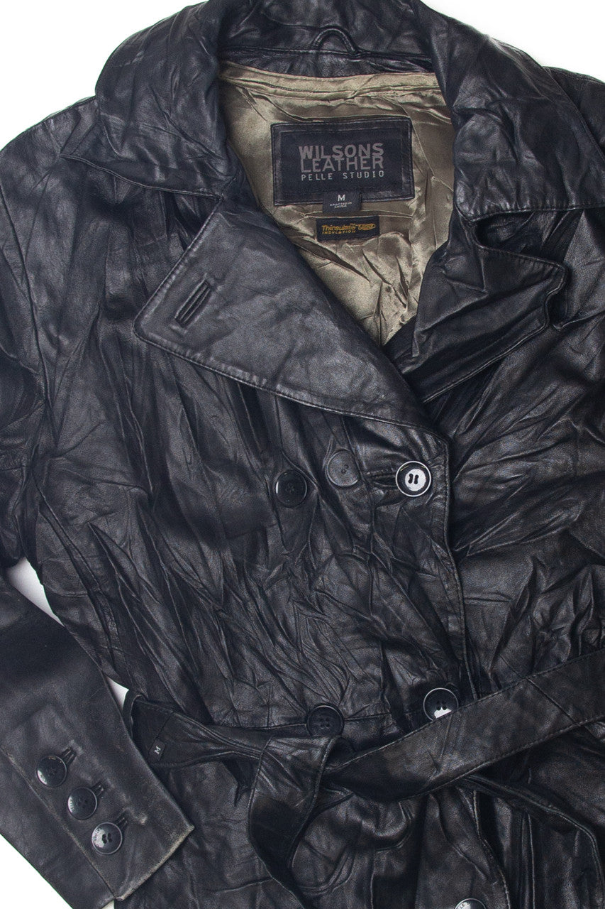 Vintage Wilson's Button Up Leather Jacket