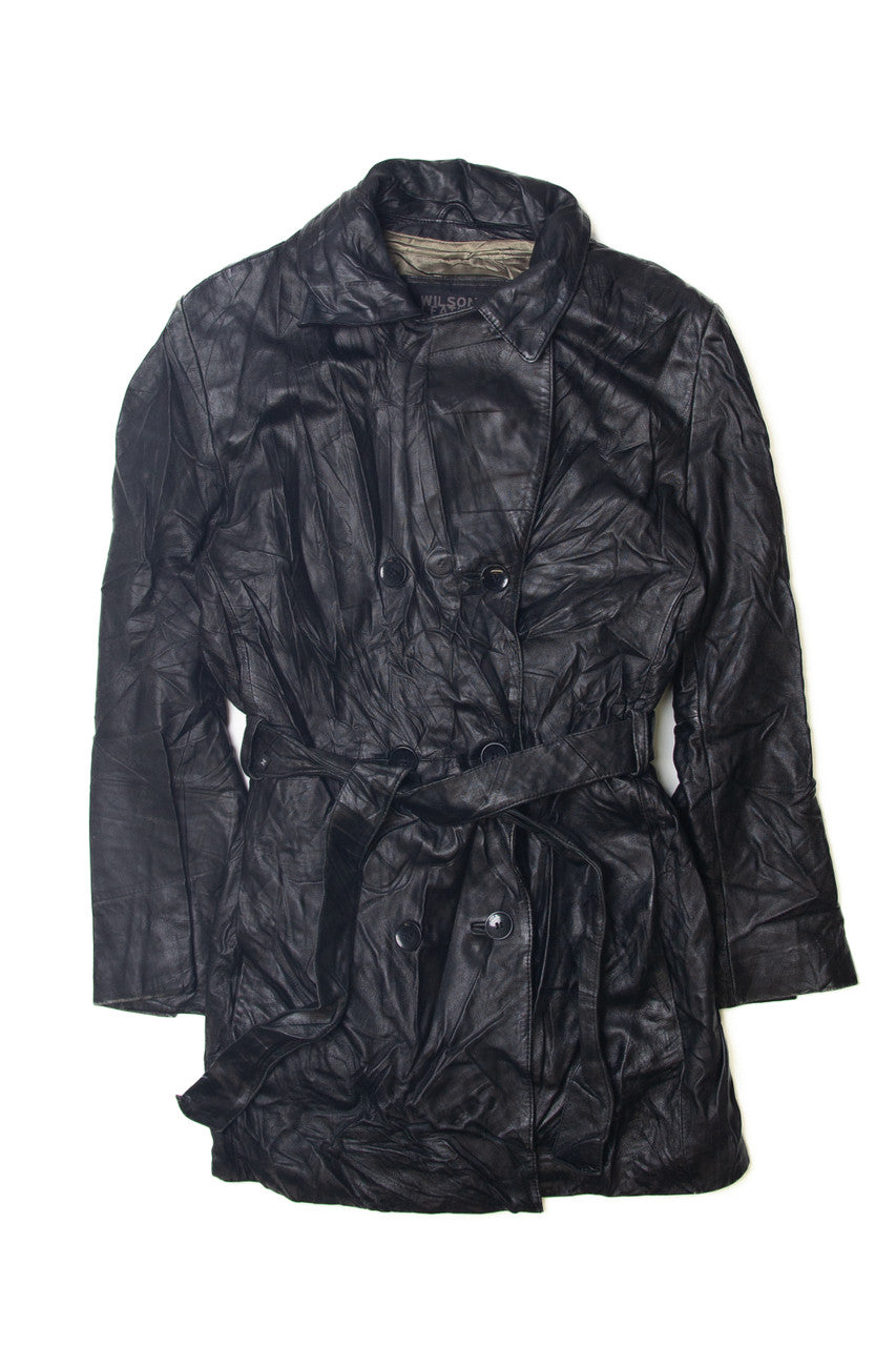 Vintage Wilson's Button Up Leather Jacket