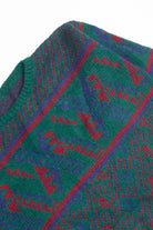 Vintage Green Fair Isle Sweater (1990s)