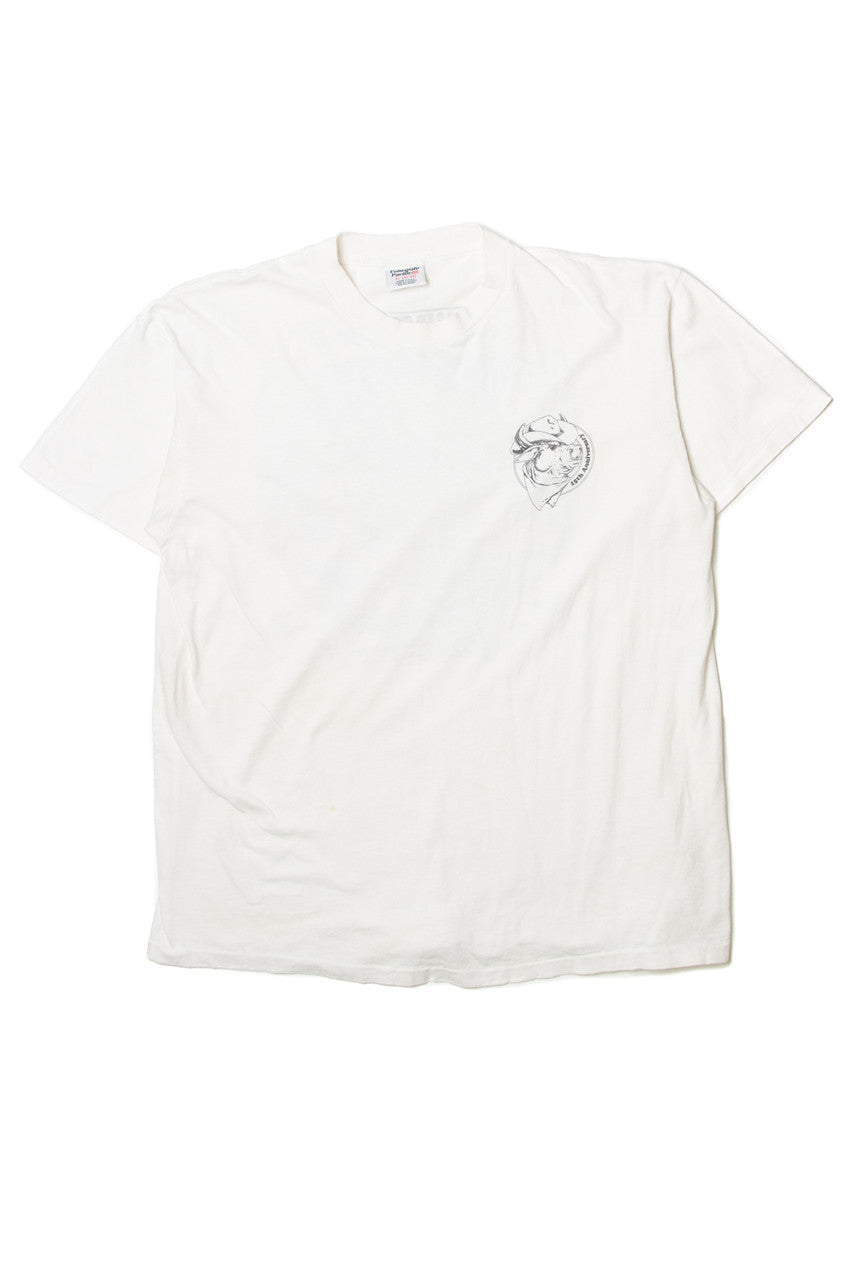 Vintage  Collegiate Pacific "WMZQ 98.7 FM 15th Anniversary Bull Run Jamboree" T-Shirt