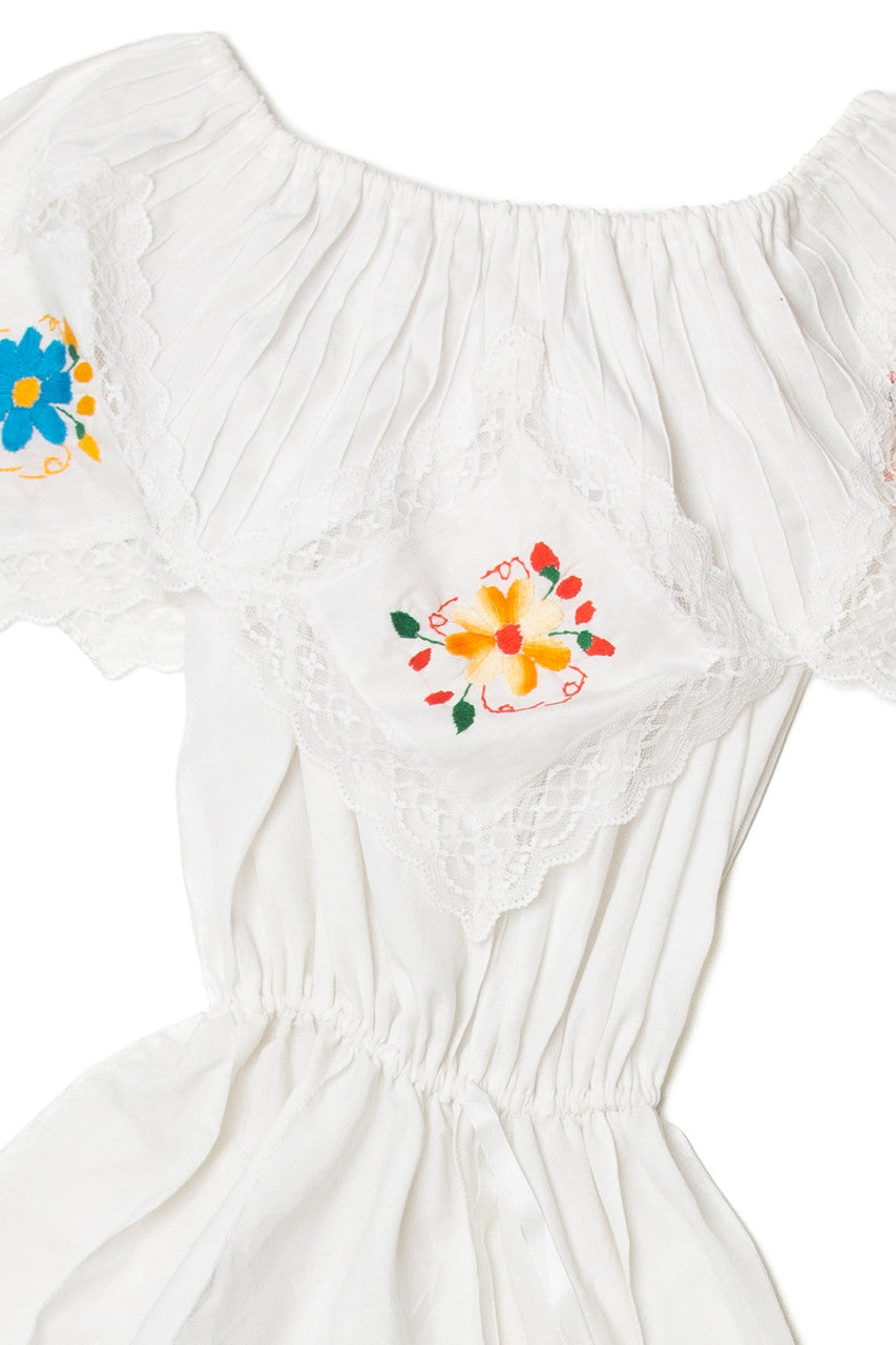 Floral Embroidered Party Dress