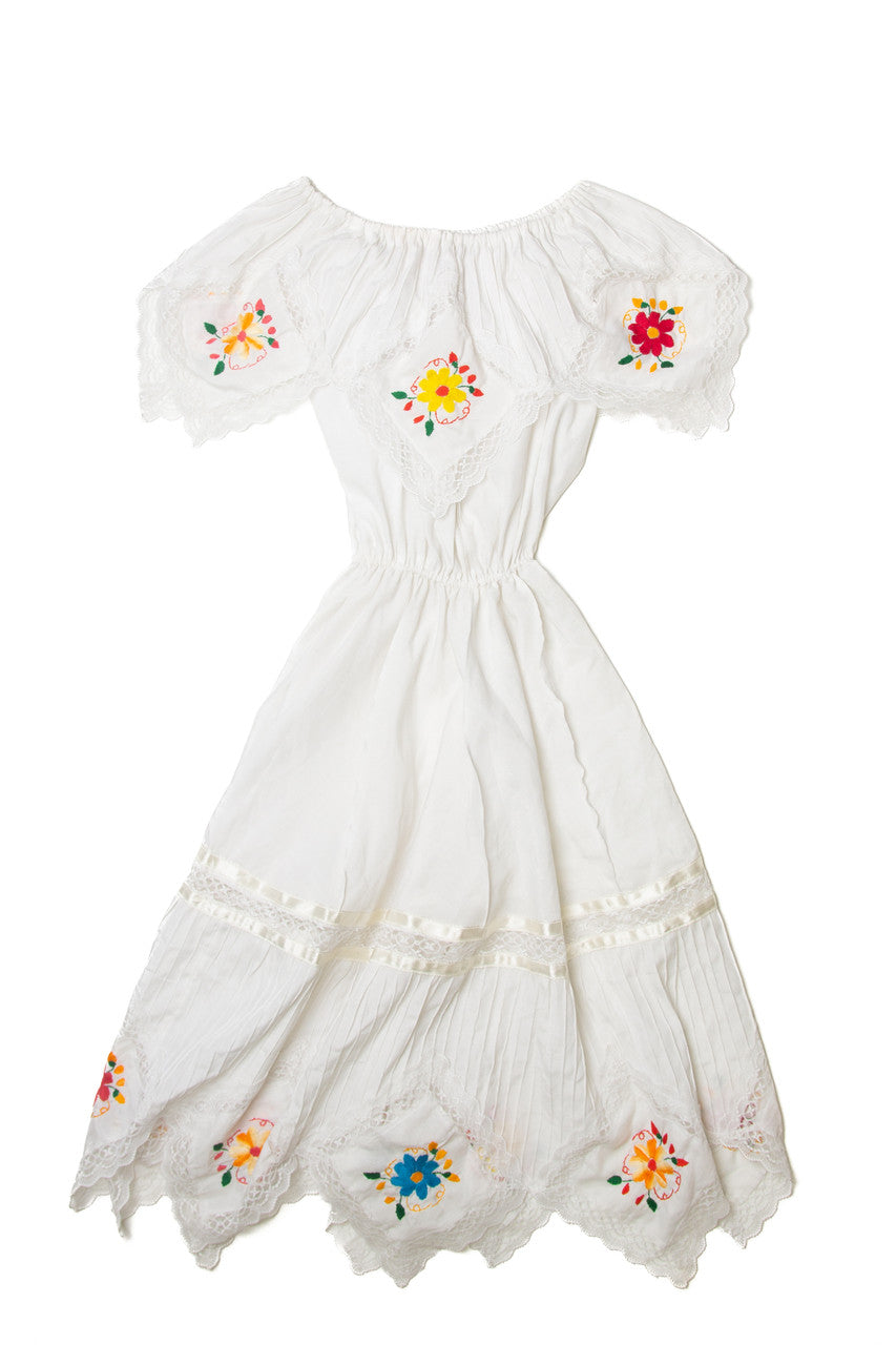 Floral Embroidered Party Dress