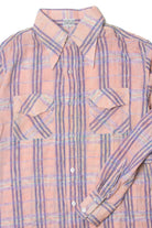 Vintage   Pink Striped Button Up Shirt