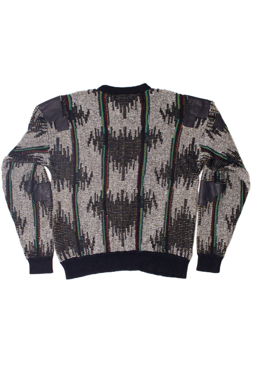 Vintage Genuine Leather Trim Mark Elliot 80s Sweater – Ragstock
