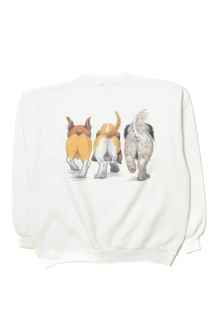 Vintage  Hanes Three Dogs Front/Back Sweatshirt