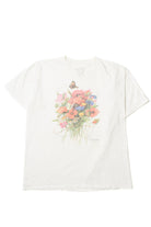 Vintage Marjolein Bastin T-Shirt Flowers Illustration  (1990s)