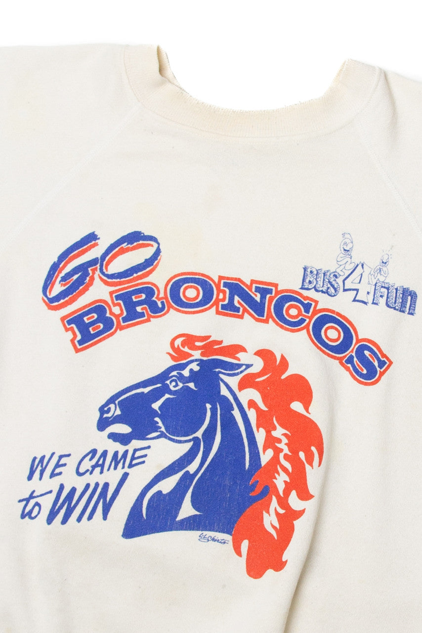 Vintage Hanes "Go Broncos" Sleeveless Sweatshirt (1990s)