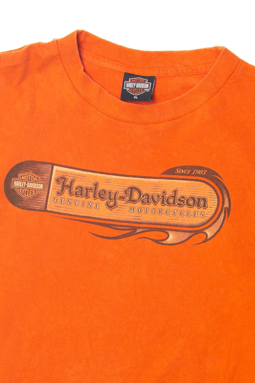  Orange Harley Davidson T-Shirt